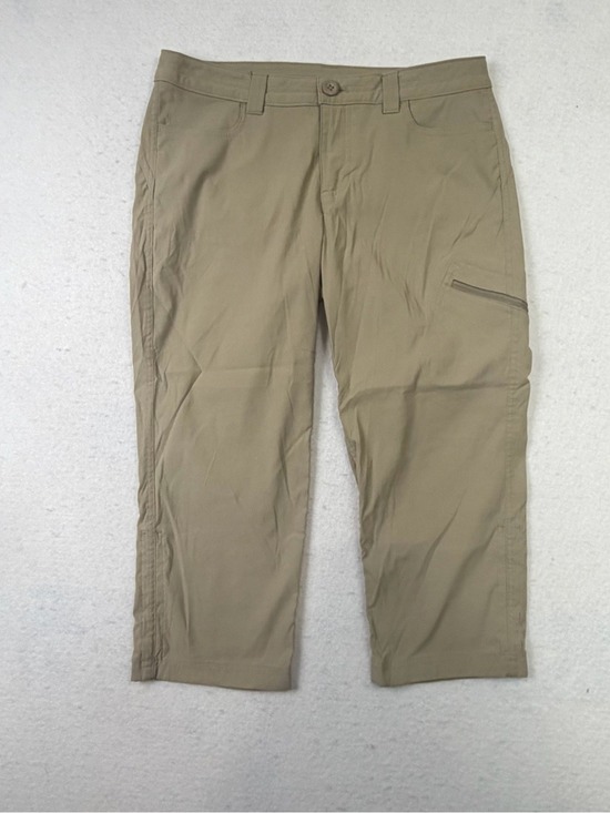 Eddie Bauer Pants - Eddie Bauer Pants Women Sz 8 Beige Rainier Capri Outdoor Hiking Lightweight